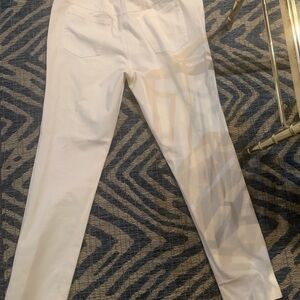 Escada White Straight Leg Pants